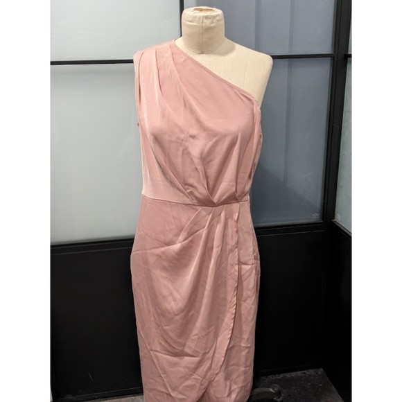 Pretty Garden/ Women's One Shoulder Ruched Bridemaid Dress Small - Picture 5 of 8